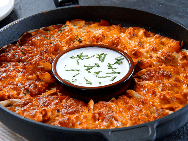 Cheesy Phyllo Taco Ring