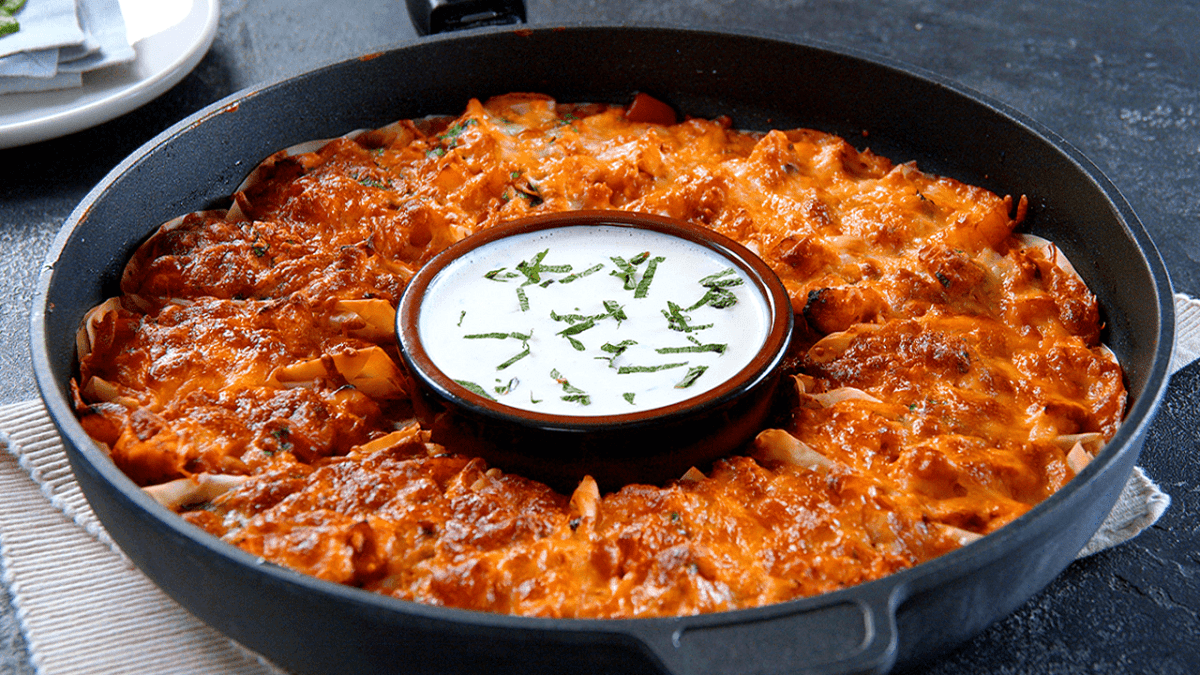 Cheesy Phyllo Taco Ring