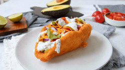Naked Chicken Chalupas With Cilantro Lime Ranch Dressing