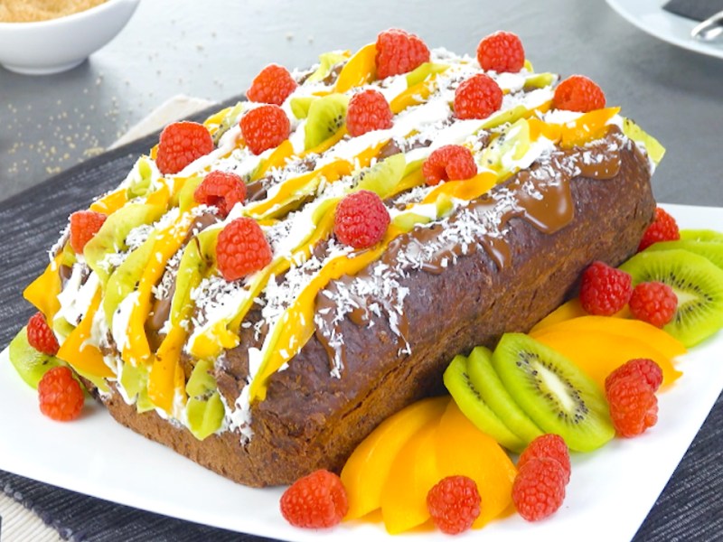 Chocolate Hasselback Cake