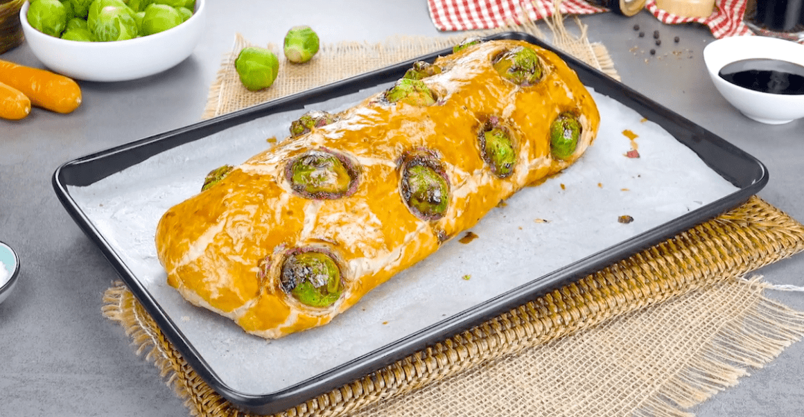 Brussels Sprouts Pork Wellington