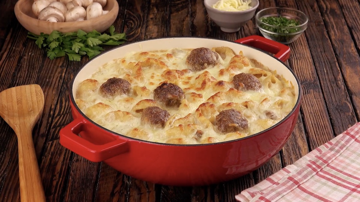 Pasta Shells & Meatballs