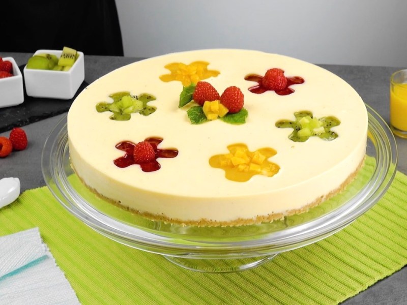 Vanilla Pudding Flower Pie
