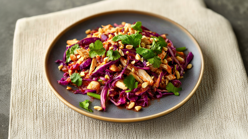 Crunchy Red Cabbage Salad with Chicken: A Refreshingly Satisfying Meal